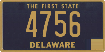 DE license plate 4756