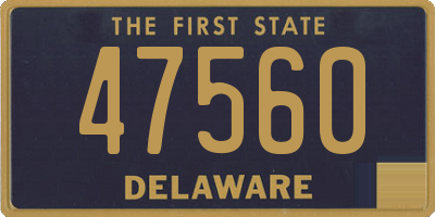 DE license plate 47560