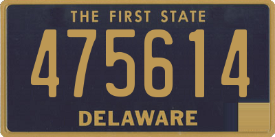 DE license plate 475614