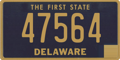 DE license plate 47564