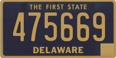 DE license plate 475669