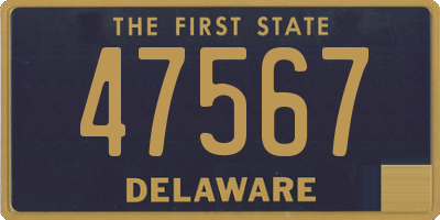 DE license plate 47567