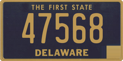 DE license plate 47568