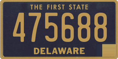 DE license plate 475688