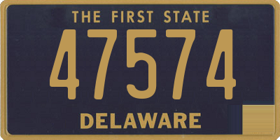 DE license plate 47574