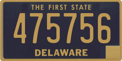 DE license plate 475756