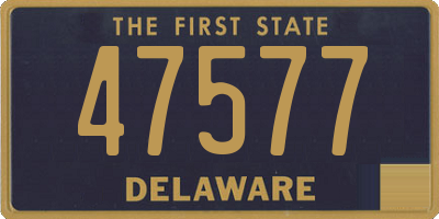 DE license plate 47577