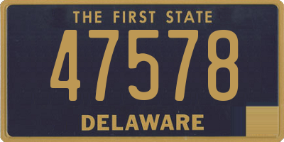 DE license plate 47578