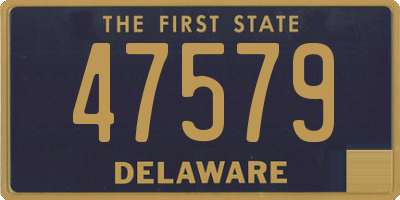 DE license plate 47579