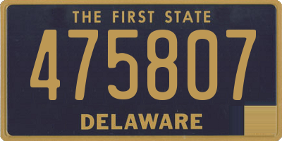DE license plate 475807