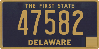 DE license plate 47582