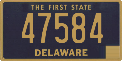 DE license plate 47584