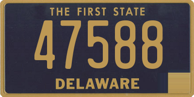 DE license plate 47588