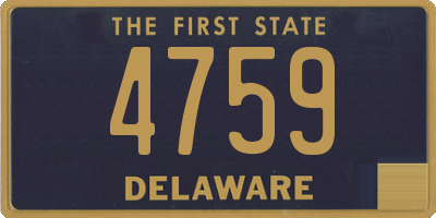 DE license plate 4759