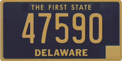 DE license plate 47590