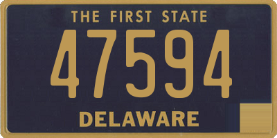 DE license plate 47594