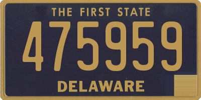 DE license plate 475959