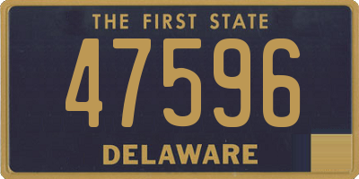 DE license plate 47596