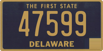 DE license plate 47599