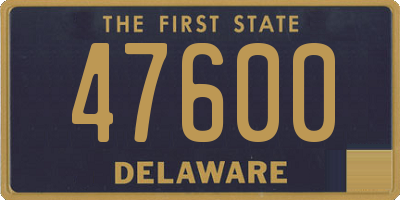DE license plate 47600