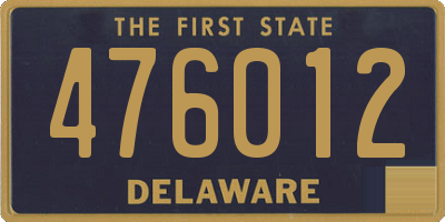 DE license plate 476012