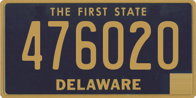 DE license plate 476020