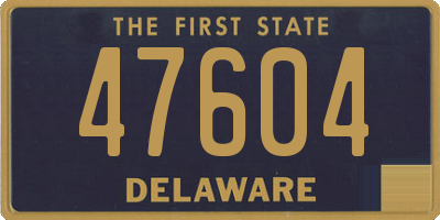 DE license plate 47604