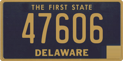 DE license plate 47606