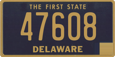 DE license plate 47608