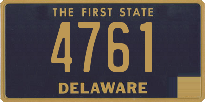 DE license plate 4761