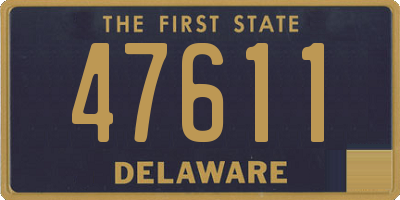 DE license plate 47611