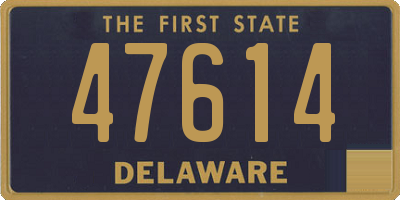 DE license plate 47614