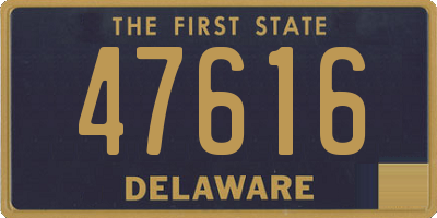DE license plate 47616