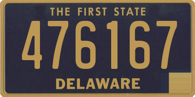 DE license plate 476167