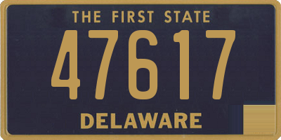 DE license plate 47617