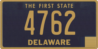 DE license plate 4762