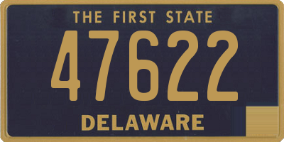 DE license plate 47622