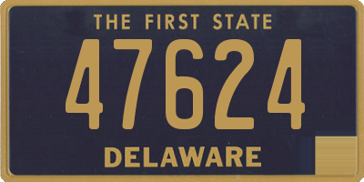 DE license plate 47624