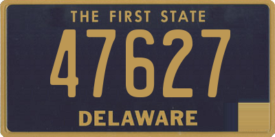 DE license plate 47627