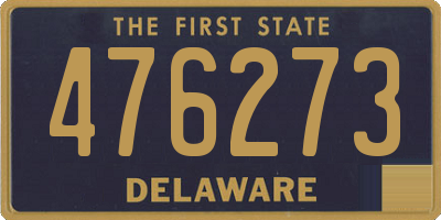 DE license plate 476273