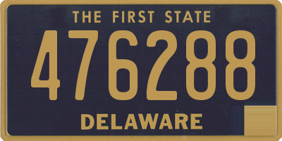 DE license plate 476288