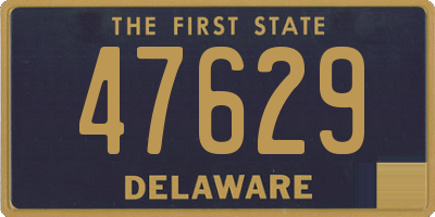 DE license plate 47629