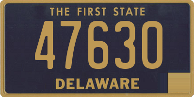 DE license plate 47630