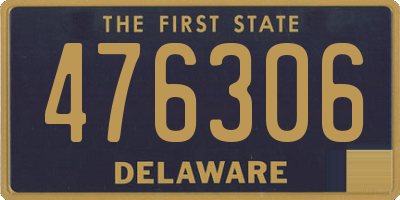 DE license plate 476306