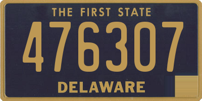 DE license plate 476307