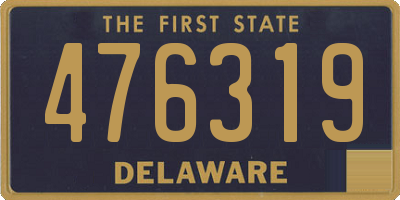 DE license plate 476319