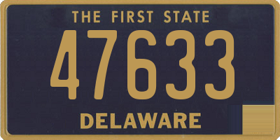 DE license plate 47633