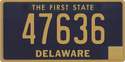 DE license plate 47636