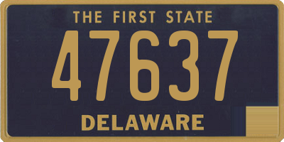 DE license plate 47637