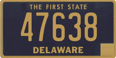 DE license plate 47638